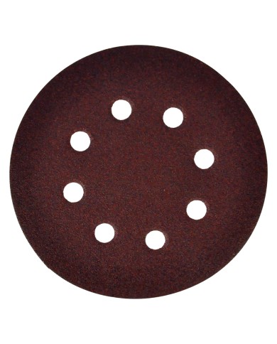DISCO IN CARTA VELCRATO P64E 8 FORI 125 x 0 - grana