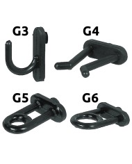 GANCIO IN NYLON PER PANNELLI PORTAUTENSILI G