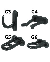 GANCIO IN NYLON PER PANNELLI PORTAUTENSILI G