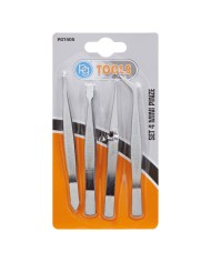 PINZE MINI DI PRECISIONE set 4 pezzi