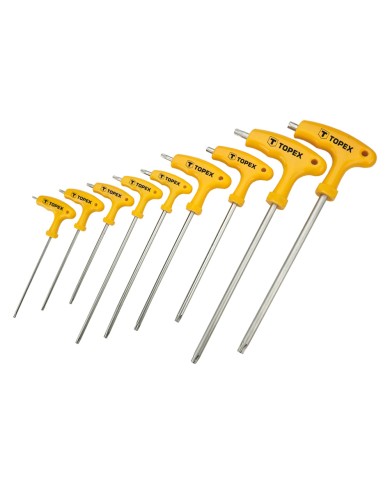 SERIE CACCIAVITI A T RESISTANT-TORX 9 pz