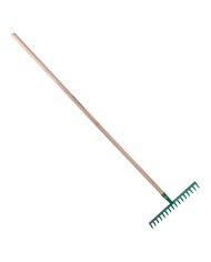 RASTRELLO 10 denti cm 24 - con manico cm. 160