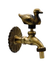 RUBINETTO ORNAMENTALE ANATRA 1 2 con maniglia e rosone