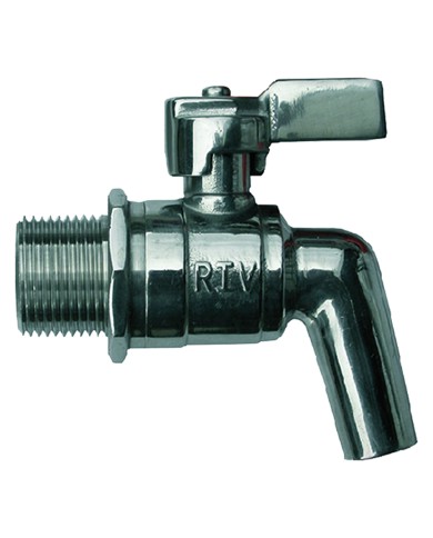 RUBINETTO A SFERA INOX CON LEVA