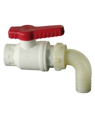 RUBINETTO A SFERA CON PORTAGOMMA CURVO 1 x 30