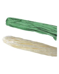 RAFIA SINTETICA A SPEZZONI gr. 200 circa - colore verde
