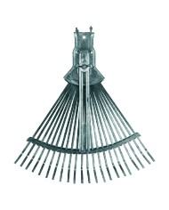 SCOPA DA GIARDINO REGOLABILE Tipo leggero - zinco cromato grigio