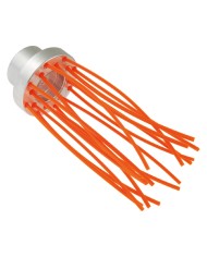 SPAZZOLA MULTIFILO SUPPORTO ALLUMINIO BRUSH 16 fili - Ø 80 mm