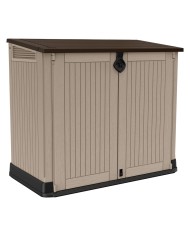 BAULE PORTA ATTREZZI DA ESTERNO STORE IT OUT MIDI cm.132 x 71,5 x H.113,5 beige marr.