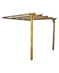 PERGOLA ADDOSSATA IN LEGNO mt 3 x 2,8 - h. 2,5