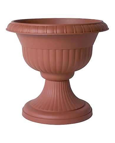 VASO CON SUPPORTO Ø cm 30 x h.30 lt.6,5 - coccio