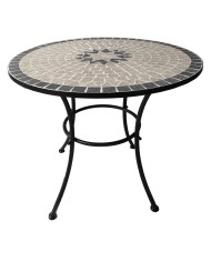 TAVOLO DECORO MOSAICO AURORA Ø cm 80 x h.70