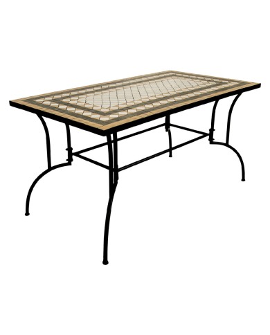 TAVOLO DECORO MOSAICO CLASSIC I cm 150 x 80 x h.73