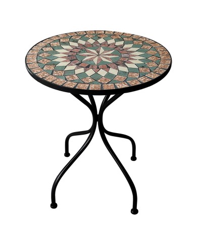 TAVOLO DECORO MOSAICO MORGANA Ø cm 60 x h.70