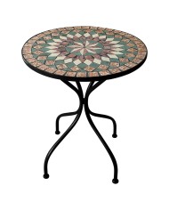 TAVOLO DECORO MOSAICO MORGANA Ø cm 60 x h.70