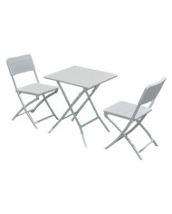SET GIARDINO IN POLIETILENE ALTA DENSITA OLIENA colore bianco