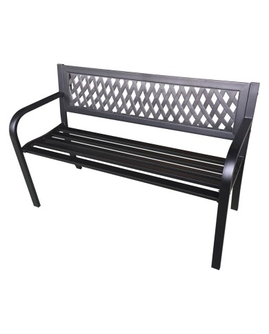 PANCHINA BORGARINO cm. 119 x 50 x h.75 - nera
