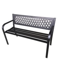 PANCHINA BORGARINO cm. 119 x 50 x h.75 - nera