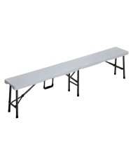PANCA PIC NIC PIEGHEVOLE PARTY cm 180 x 25 H 42 cm - col.bianco