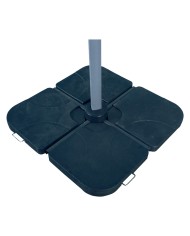 BASE PER OMBRELLONE PLASTICA 49 x 49h 7,5 cm (x 4 pezzi)