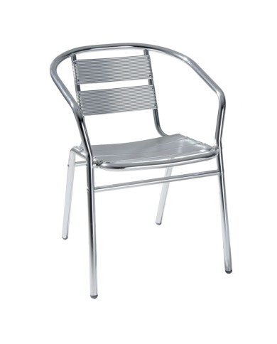 SEDIA IN ALLUMINIO cm 53 x 54 x h 74