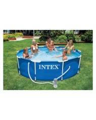 PISCINA CON TELAIO LINEA FRAME cm 305 x 76 - 4485lt pompa 1250 l h