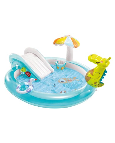 PISCINA GONFIABILE ALLIGATORE cm. 201 x 170 x 84