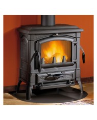 TERMOSTUFA A LEGNA IN GHISA TERMOISOTTA DSA 15 kW - colore nero antracite