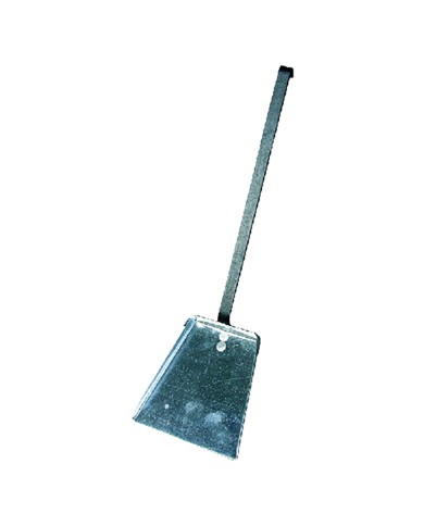 PALETTA PER CAMINO IN LAMIERA cm 12 x 16 - lunghezza totale cm 51