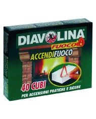 DIAVOLINA ACCENDIFUOCO 40 cubi - art. 15300