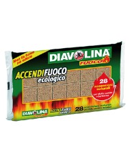 DIAVOLINA ACCENDIFUOCO ECOLOGICA 28 cubi - art. 15312