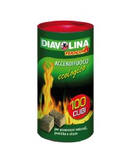 DIAVOLINA ACCENDIFUOCO ECOLOGICA 100 cubi - art. 15317