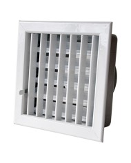 GRIGLIA AERAZIONE AD INCASSO PER CAMINI cm 14 x 13 foro 11,1 x 11,1 - Ø 8
