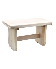 SGABELLO BASSO cm 35 x 18 x h 21,5 - legno chiaro