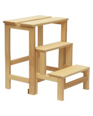 SGABELLO RIBALTINA aperto 36 x 42 x h 57 cm - naturale