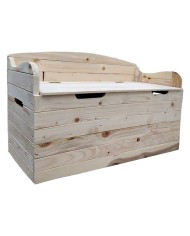 CASSAPANCA CON SCHIENALE cm 100 x 40 x h 60 - legno chiaro