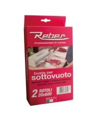 SACCHETTI A ROTOLI PER SOTTOVUOTO SCATOLATI N. 2 rotoli cm 30 x 6 mt