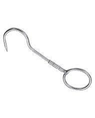 GANCIO GIREVOLE CON ANELLO mm. 240x12