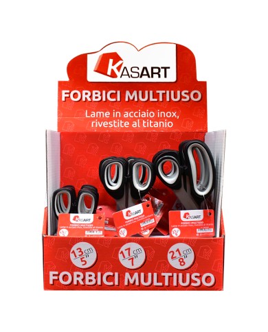 ESPOSITORE FORBICI MULTIUSO KASART 18 pezzi