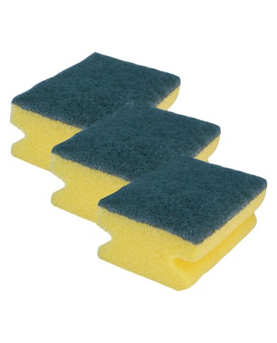 SPUGNA DA CUCINA ABRASIVA BRILLA cm 10 x 7 x 5