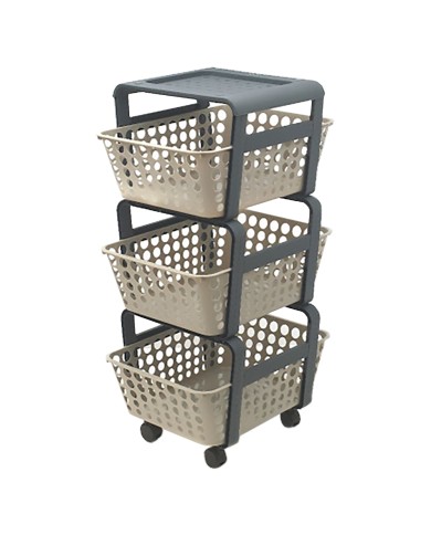 CARRELLO DA CUCINA CON CESTELLI MODULA col