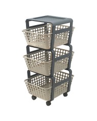 CARRELLO DA CUCINA CON CESTELLI MODULA col