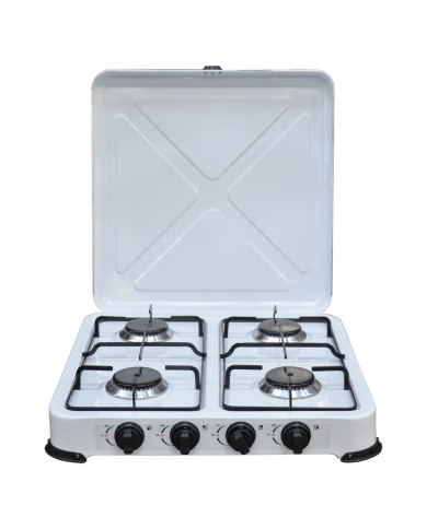 FORNELLO 4 FUOCHI A GAS GPL KASART cm 49 x 50 x h.11