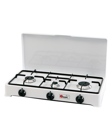 FORNELLO A GAS 3 FUOCHI mod. 5328 CGP - cm 58 x 28 x h 10
