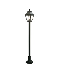 LAMPIONE CON COLONNA OLD 60 W - cm 18 x 18 x h 121 bia. arg.