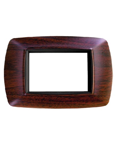 PLACCA EFFETTO LEGNO SCURO LIFE 3 posti - 2983 LS