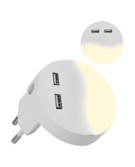 LUCE SPIA NOTTURNA A LED SMD 0,4 watt - colore bianco