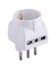 ADATTATORE TRIPLO PR.2 x 2P+T