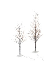 ALBERO TRONCO E RAMI INNEVATI CON LUCI LED h. 1