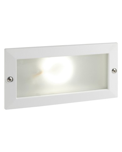 SEGNA PASSO LED INCASSO RETTANGOLARE APERTO ESCAPE colore bianco - 10 watt